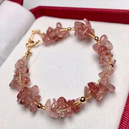 Handmade Irregular Natural Energy Crystal Stone Beaded Charm Bracelets For Women Girl Party Club Birthday Wedding Jewelry