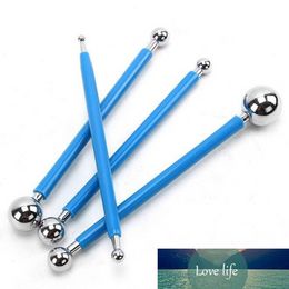 4pcs/set Stainless Moulding Ball for Fondant Cake Sugarcraft Decorating Kit Polymer Clay Tools DIY Carving Tree Flowers BJD Dolls