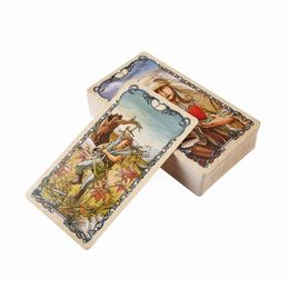 78PCS Tarot Mucha Card Deck Cards Full English Friend Party Board Fun Durable Poker Game for kids