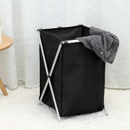 X-shape Collapsible Foldable Dirty Clothes Laundry Basket Organizer Sorter Washing Dorm Laundry Hamper Storage Bag Oxford Cloth 210316