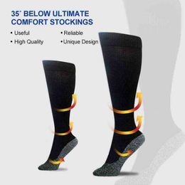 1 Pair Compression Warming Socks Black Aluminized Fibre Unisex Daily activities walking running Socks Accessories Y1222