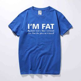 325 Because Shirt Funny - Your Fat Mother I'm Offensive Banter Joke Biscuit Top Fashion Cotton Short Sleeve T Shirt