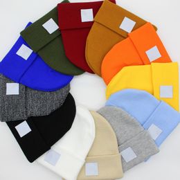 Couples Multicolor Knitted Hat Men Designers Beanie Hats Solid Colour Unisex Autumn Women Knitted Beanies