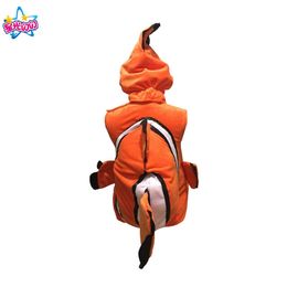 Halloween Christmas Animals Costume Baby Kids Fish Girl Clownfish From Pixar Animated Film Cosplay Dress Up Y0913