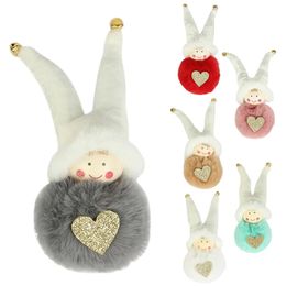 Merry Christmas Angel Plush Doll Pendant Christmas Tree Ornament Xmas Home Decor New Year Cute Children Gifts w-01205