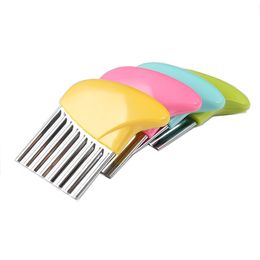 Stainless steel potato cutting wave cutter multifunctional knife potato slice slitter kitchen gadget Tools