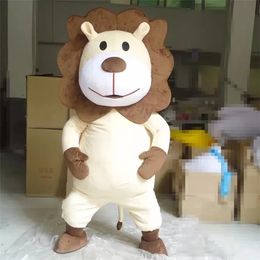 Festival Dress Lovely Lion Mascot Costumes Halloween Fancy Party Dress Cartoon Character Carnival Xmas Easter Advertising Birthday Party Costume Outfit