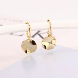 Hoop & Huggie Pure 925 Silver Irregular Faceted Round Bead Earring Piercing Pendientes Boucles Doreilles Brinco For Women 2021 Fashion