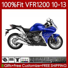 Bodys Injection For HONDA Crosstourer Light Blue VFR1200F VFR 1200 RR CC 2010 2011 2012 2013 76No.87 VFR1200RR VFR-1200 10-13 VFR1200X VFR1200 F X 10 11 12 13 Fairing