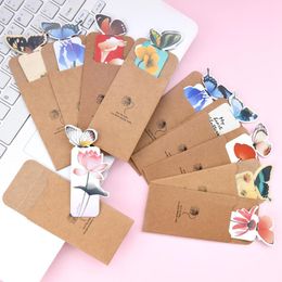 Bookmark 5pcs/lot Kawaii Animal Butterfly Paper Book Mark Creative Decorative Cards School Stationery