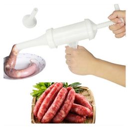 Manual Sausage Meat Fillers Machine for Sausage Meat Stuffer Filler Hand Operated Sausage Machines Food Maker Funnel Nozzle Set