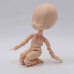 Moveable BJD Doll Joint Body with Stand Fashion DIY Prop 15cm 1/12 Nude Baby Dolls Toys Mini Baby Action Figure Toys H1108