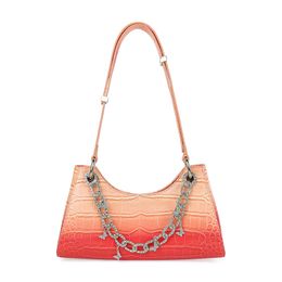 Designer sacola de bolsas de lona Mulheres bolsas de ombro sapo sacos tendência cor contraste cor moda cadeia bolsa simples versátil portátil bolsa de ombro por atacado 2 cores