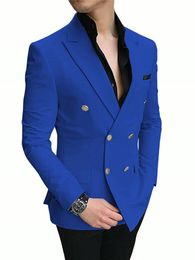 Buy Royal Blue Coat Men Online Shopping 