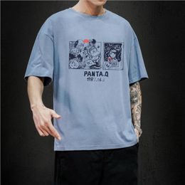 LIFENWENNA Summer Men's T Shirt Fashion Personality Graffiti Print O Neck Short Sleeve T Shirt Mens Casual Hip Hop Oversized Top 210707