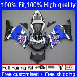 Injection Mold Bodys For SUZUKI GSXR1000 K2 GSXR-1000 00 01 02 Bodywork 24No.43 GSXR 1000CC 1000 CC 00-02 GSX-R1000 2000 2001 2002 Stock blue Motorcycle OEM Fairing