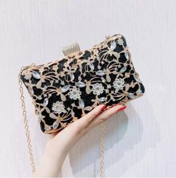 2022 Women's Glitter Shimmer Envelope Ladies Sequins Evening Party Prom Black Clutch Bag Handbag 02