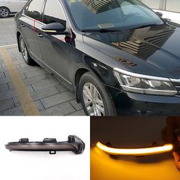 2PCS LED Blinker Dynamic Turn Signal Light Side Rear-View Mirror Light For Volkswagen For VW Passat B8 2015-2020 For Arteon