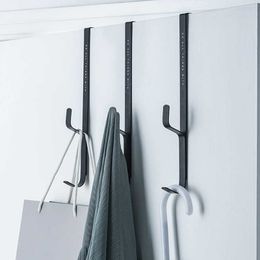 3pcs Door Hanging Towel Coat Hanger Bag Keys Cloth Holder Rack Storage Bedroom Door Hanger Hook Clothes Hanging Rack Hooks 210609