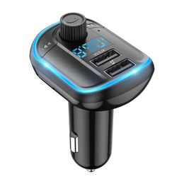 T829S Wireless FM Transmitter Hands free Car Kit MP3 Player double USB 3.1A Charger