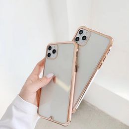 Suitable for iphone13 mobile phone shell electroplating two-color apple 11pro airbag xs max anti-drop 12 protective cover xr
