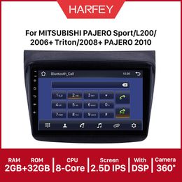 Car dvd Multimedia player 2din 9" Android 10.0 API GPS Radio for MITSUBISHI PAJERO Sport/L200/2008+ PAJERO 2010