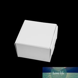 50pcs/lot 4*4*2.5cm Small White Kraft Paper Christmas Gift Packaging Box For Jewelry DIY Soap Baking Bakery Storage Packing Box