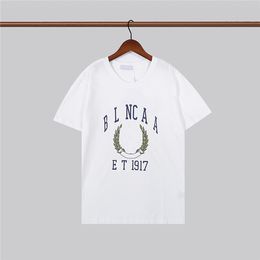 Asian sizeHigh quality brand Men's T-Shirts top printed with letters designer shirt luxury short sleeve fashion clothing Letter short sleeve