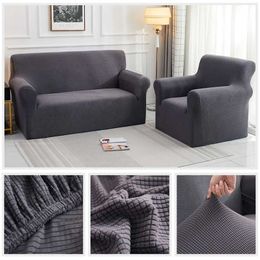 Elastic Sofa Cover Cotton All-inclusive Couch for Living Room 1/2/3/4 Seater Stretch Slipcover L Shape Corner Spandex 211207