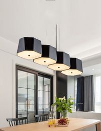 Modern Geometry Metal Pendant Lamp Lights Acrylic Living Room Led Light Dining