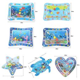Baby Water Play Mat Toys Watermat Inflatable Tummy Time Playmat For Babies Toddler Activity Play Centre Water Mat For Kids 210724