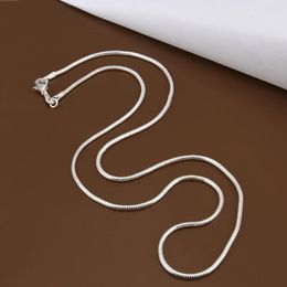2022 new 1.2mm Length 40-60cm DIY Snake Chain Charms Link Necklace with Lobster Clasps for Jewellery Making 10pcs sale