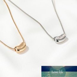 New Little Bean Necklace For Women Jewellery Gold Silver Colour Necklaces & Pendants Pea Clavicle Necklace Charms Jewellery Choker  Factory price expert design Quality