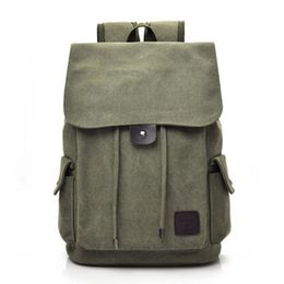 Men's Backpack Schoolbag For Teenagers Large Capacity Canvas Backpacks Male Vintage Rucksack Anti Theft Backpack Men Travel Bag 210309