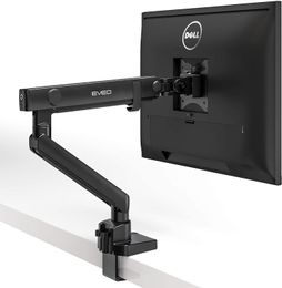 Single Arm Monitor Mount - Adjustable (90 Degrees) Desk Mono Monitor Stand - Fit 17 Inch to 32 Inch Computer Screens