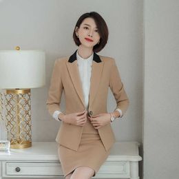 Autumn and winter high quality women's suits large size S-4XL Casual Slim Long Sleeve Suit Set Women Office pants set two-piece 210527