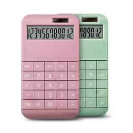 Calculators wholesale 12 digit large screen button Calculators solar dual power supply calculator student ffice School Supplies 3 Colours x0908