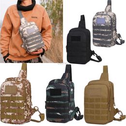 Waterproof Tactical Chest Bag Big Saddle Shoulder Bag Oxford Cloth Camouflage Military Photography Messenger Bag Q0721