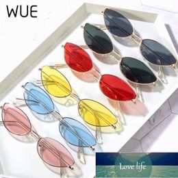 Sunglasses WUE Fashion Vintage Gradient Sun Glasses For Female Cute Sexy Ladies Cat Eye Women Metal Frame UV400 Shades1