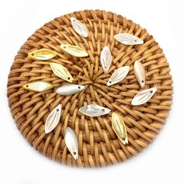 jewelry supplies charms pendants Australia - Charms Natural Sea Shell Bead Pendant Bamboo Leaf Pearl Charm Is Used In Jewelry Making DIY Supplies Bracelet Accessories