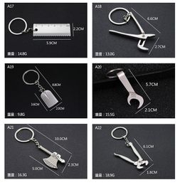 Multifunction Mini tools adjustable wrench gadget keychain personalized keychain creative craft gifts model toy