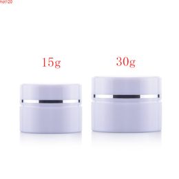 15g/30g two layer facial cream box 30cc empty white cosmetic container jar for packaging 1oz ointment containersgood qty