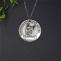 Elfin Vintage Retro High Quality Japanese Akita Necklaces Women Pet Dog Pendant Jewelry