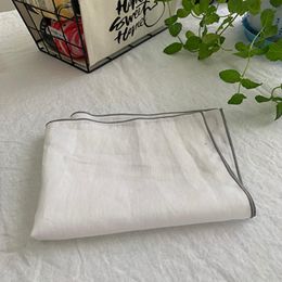 Table Napkin 12Pcs 100% Linen Napkins 36x43cm Washed Plain Fabric Tea Lunch Cloth Soft Cotton Placemat Serviette De