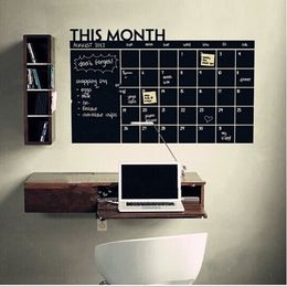 This Month Calendar Chalkboard Wall Stickers Carved Trade Explosions PCs The Blackboard Stickers 210308