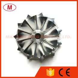 TD04 36.80/49.00mm 11+0 blades Performance Turbo Billet compressor wheel/Aluminum 2618/Milling wheel for Turbocharger Cartridge/CHRA/Core