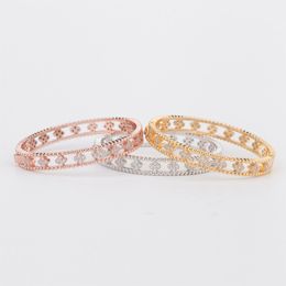 Nice Beautiful women's bracelet party fashion small flower classic micro inlaid Zirconia Bracelet women's Bracelet Gift