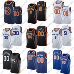 Custom Obi 1 Toppin Julius 30 Randle RJ 9 Barrett Kemba 8 Walker Rose Immanuel 5 Quickley Quentin 6 Grimes McBride Basketball Jerseys