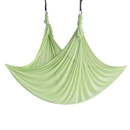 Prior Fitness Aerial Yoga Swing Kit 5.5 Yard 5M*2.8M Nylon Anti-Gravity Air Hammock for Exercise Q0219