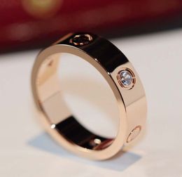 V Золотое роскошь качество панк-кольцо с тремя PCS Diamond для женщин Вовлечение Ювелирные Изделия Подарок есть коробка PS3177